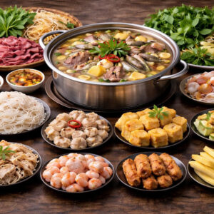 Lẩu bò nhúng dấm